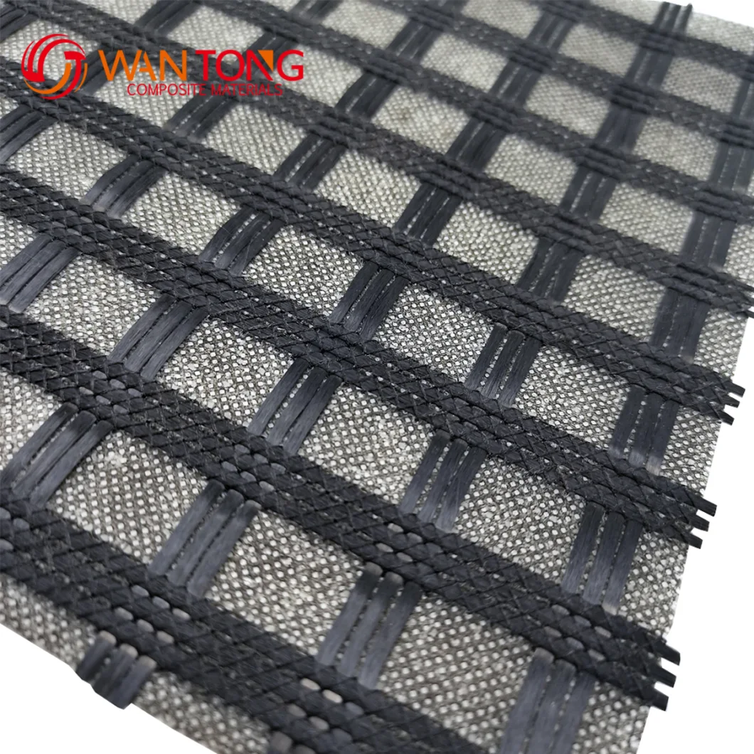 Warp-Knitting Biaxial Uniaxial Polyester Reinforced Composite Fiberglass Geogrid Nonwoven for Concrete Road Surface