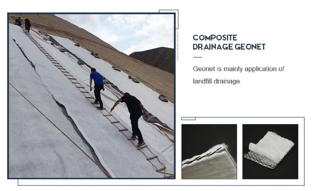 HDPE 3D Composite Geonet Drainage Geowork for Landfill Project